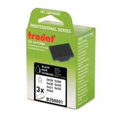 Almohadilla tinta negra Professional Line 6/50A Trodat - Lote de 3