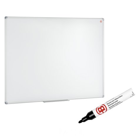 Pack de 1 tableau blanc Bruneau 120 x 90 cm + 10 marqueurs noirs effaçables Bruneau offerts