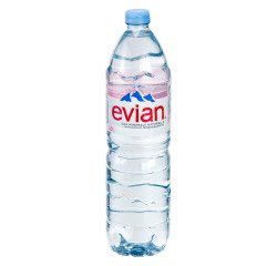 Mineralwasser Evian Flasche 1,5 l - Pack von 12