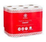 Papel higiénico doméstico Bruneau doble capa 20m - 2 paquetes de 96 rollos + 1 paquete Gratis