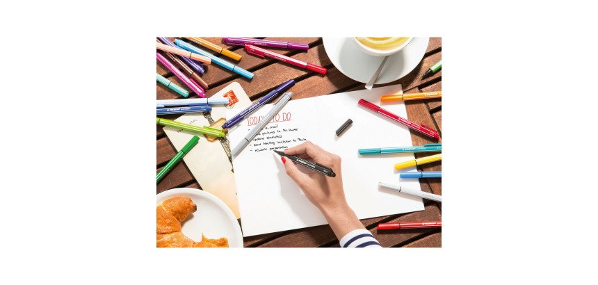 Stylo feutre Stabilo PointMax à capuchon pointe 1 mm - Pochette de 15