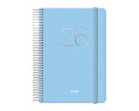 Agenda Gloss día página 12,5 x 18 cm azul