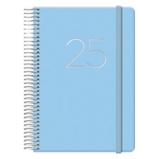 Agenda Gloss día página 12,5 x 18 cm azul