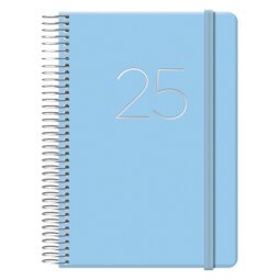 Agenda Gloss día página 12,5 x 18 cm azul