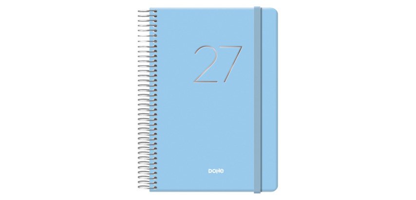 Agenda Gloss día página 12,5 x 18 cm azul