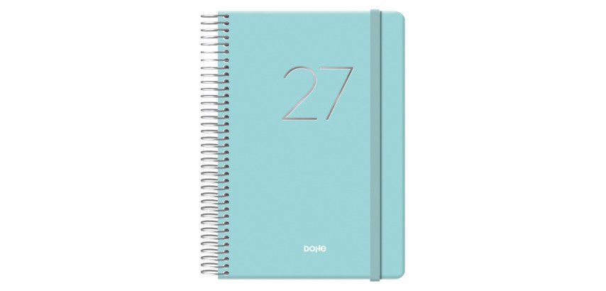 Agenda Gloss día página 12,5 x 18 cm verde