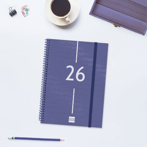 Agenda 155x212 Semana Vista Apaisada Espiral Year Finocam Catalán