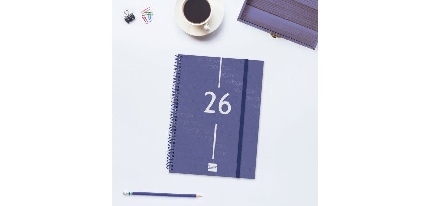 Agenda 155x212 Semana Vista Apaisada Espiral Year Finocam Catalán