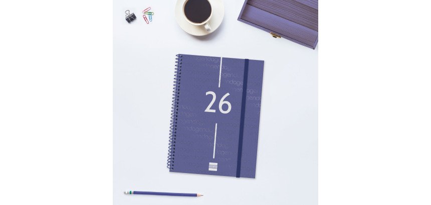 Agenda 155x212 Semana Vista Apaisada Espiral Year Finocam Catalán