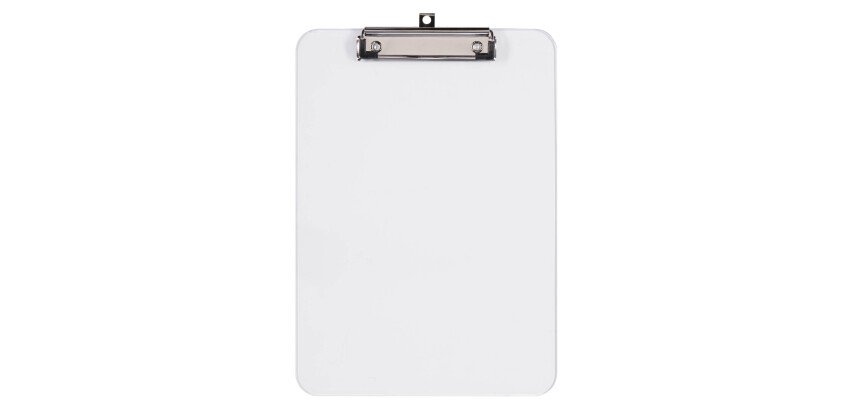 Porte-bloc A4 plastique transparent Alba 23 x 31,5 cm