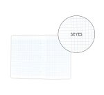 Cahier piqué Conquérant Sept Travaux Pratiques A4 + 24 x 32 cm - grands carreaux - blanc uni - 48 pages