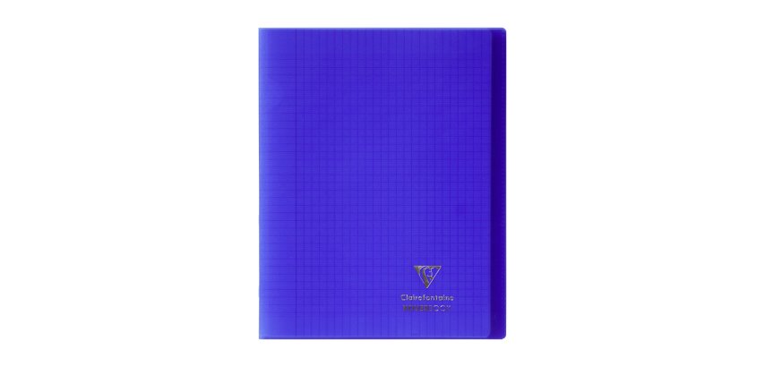Cahier Koverbook Clairefontaine 24 x 32 cm grand carreaux 96 pages