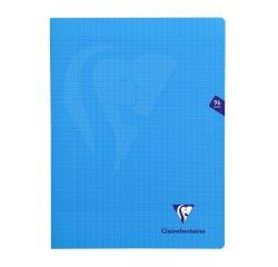 Cahier piqué Mimesys Clairefontaine - 24 x 32 cm - grands carreaux - 96 pages - à la couleur