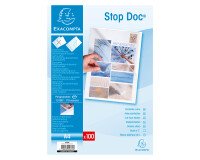 Dosier uñero Exacompta Stop doc de polipropileno liso 11/100 - A4 paquete de 100