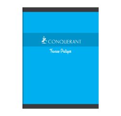 Cahier piqué Conquérant Sept Travaux Pratiques 24 x 32 cm 48 pages grands carreaux et 48 pages blanc uni