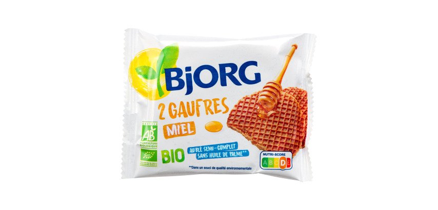 Gaufres miel Bio Bjorg x 2 - Étui de 58 g