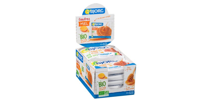 Waffeln mit Hönig Bio BJORG - Taschenformat 60 g