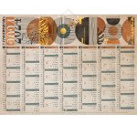 Calendrier semestriel mural 2024 - Air du temps - 40,5 x 55 cm