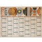 Calendrier semestriel mural 2024 - Air du temps - 40,5 x 55 cm