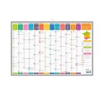 Calendrier semestriel mural 2027 - Tendance - 43 x 65 cm