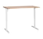 Bureau assis-debout L 160 cm - piètement blanc - Nivo