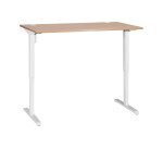 Bureau assis-debout L 140 cm - piètement blanc - Nivo