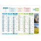 Calendrier semestriel mural 2026 - 4 saisons - 32 x 42 cm