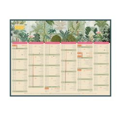 Calendrier semestriel mural 2027 - Exotique - 32 x 42 cm