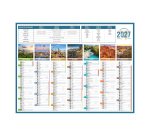 Calendrier semestriel mural 2027 - planète - 32 x 42 cm