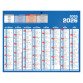 Calendrier semestriel mural année 2025/2026 - 16 mois - 21 x 26,5 cm