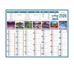 Calendrier semestriel mural 2026 - planète - 32 x 42 cm