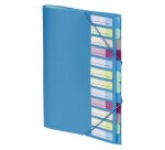 Trieur plastique Viquel à rabat 12 divisions couleurs assorties