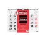 Calendario Pared L 430x310 Mes Vista Números Grandes Finocam