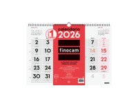 Calendario Pared L 430x310 Mes Vista Números Grandes Finocam
