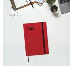 Agenda 140x204 Semana Vista Vertical Dynamic Mara Finocam Rojo 