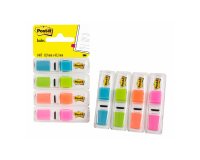 Verdeler van 140 smalle bladwijzers neon Post-it