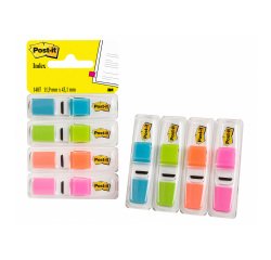 Marcapáginas Index pequeños 4 dispensadores colores néon Post-it