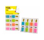 Marque-pages étroits couleurs intenses Post-It - distributeur de 140 feuilles