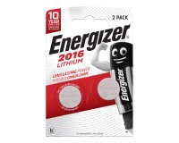 Pilas de botón litio CR2016 Energizer - Blister de 2 pilas 