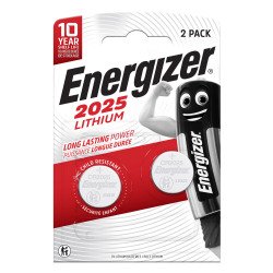Energizer - Pack de 2 piles bouton Lithium CR2025 - 3 V