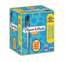 Pack de 80 stylos bille Papermate Inkjoy 100 rétractables + 20 offerts