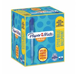 Pack 80 bolígrafos Papermate Inkjoy 100 retráctil + 20 GRATIS