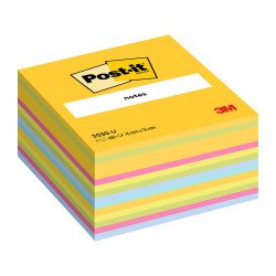 Block von 450 Blatt Kubus verschiedene Farben Post-it 76 x 76 mm