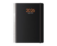 Agenda Syncro dia página 15 x 21 cm negro