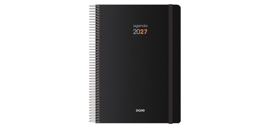 Agenda Syncro dia página 15 x 21 cm negro
