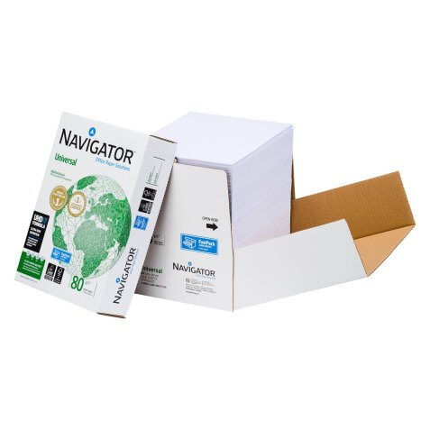 Papier A4 blanc 80 g Navigator Universal - Boîte de 2500 feuilles