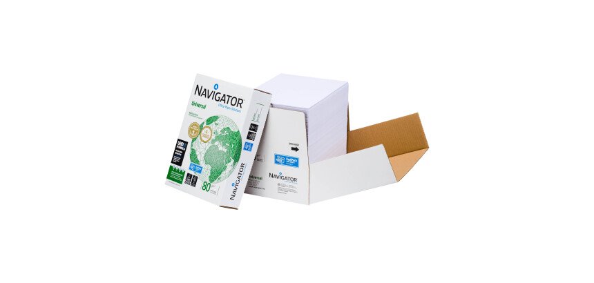 Papier A4 blanc 80 g Navigator Universal - Boîte de 2500 feuilles