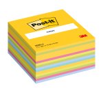 Bloc cube multicouleurs Post-It 76 x 76 mm - bloc de 450 feuilles