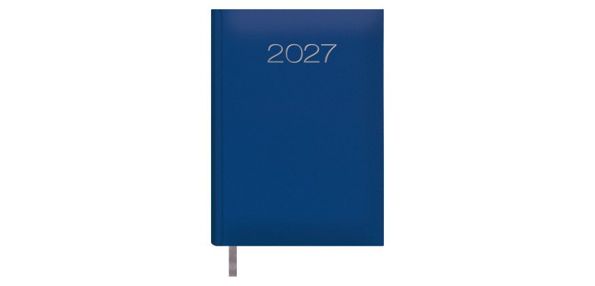 Agenda Lisboa dia página 14 x 20 cm azul