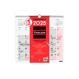 Calendario Pared L 340x320 Mes Vista Escribir Finocam